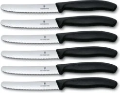 Victorinox Tafelmes 6 Stuks Zwart Krom Heft -Keuken Accessoires Verkoop 1200x927 4