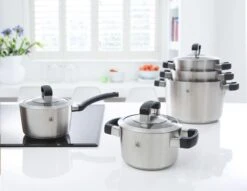 BK Conical Cool Pannenset - 5-delig - RVS - Geschikt Voor Alle Warmtebronnen -Keuken Accessoires Verkoop 1200x929