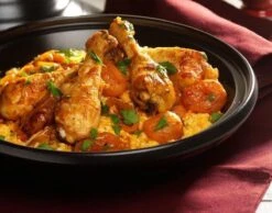 Cosy & Trendy Tajine Zwart / Oranje - Gietijzeren Schaal - Ø25cm - Geschikt Voor Inductie -Keuken Accessoires Verkoop 1200x944