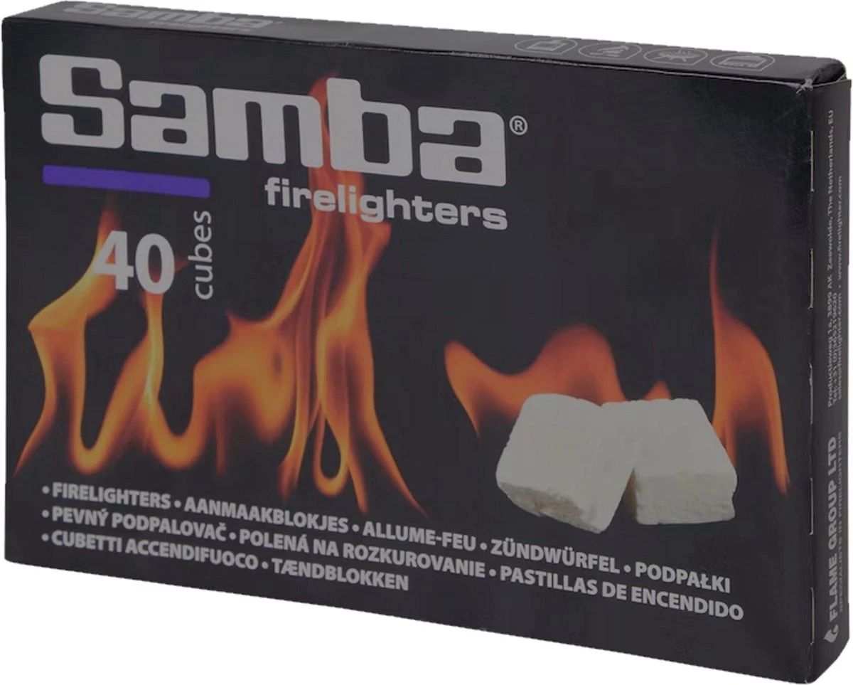 Samba Aanmaakblokjes Wit - 40 Stuks 5 Samba Aanmaakblokjes Wit - 40 Stuks - Afbeelding 3