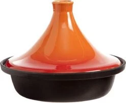 Cosy & Trendy Tajine Zwart / Oranje - Gietijzeren Schaal - Ø25cm - Geschikt Voor Inductie -Keuken Accessoires Verkoop 1200x986 1