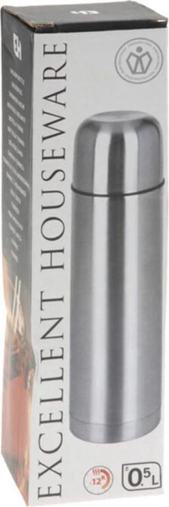 Merkloos Excellent Houseware Bullet Isolatiekan - 0,5 L - RVS 14 Merkloos Excellent Houseware Bullet Isolatiekan - 0,5 L - RVS -Keuken Accessoires Verkoop 401x1200