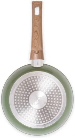 Just Vegan Koekenpan ECO Met Afneembaar Handvat 20 Cm Aluminium Groen -Keuken Accessoires Verkoop 651x1200