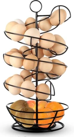 Eiermand – Eierrek – Eierhouder – Eieren – Zwart - Pasen - Tot 40 Eieren - BAULK® -Keuken Accessoires Verkoop 654x1200 1