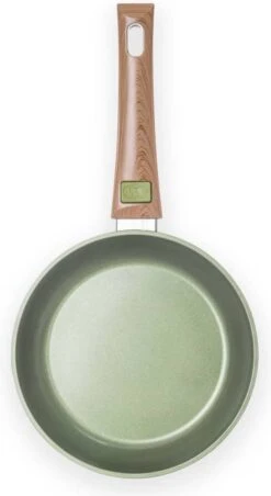 Just Vegan Koekenpan ECO Met Afneembaar Handvat 20 Cm Aluminium Groen -Keuken Accessoires Verkoop 656x1200