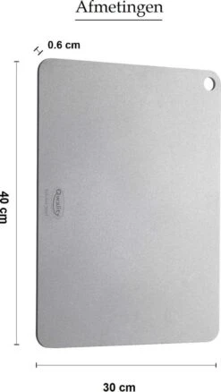 Pizzasteen Van Staal – Pizza Steen - Pizza En Brood Bakken - 40 X 30 X 0,6 Cm - Cadeau Voor Man - Kitchen Steel By Qwality -Keuken Accessoires Verkoop 677x1200