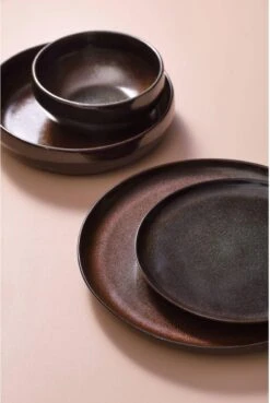 Palmer Serviesset Bama Copper Stoneware 6-persoons 24-delig Koper -Keuken Accessoires Verkoop 804x1200