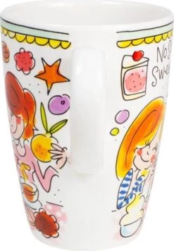 Blond Amsterdam Even Bijkletsen Beker XL 500 Ml - Mint Rand -Keuken Accessoires Verkoop 833x1200 1