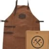 Old West BBQ Schort Barbecue Schort Leer - Cognac Bruin -Keuken Accessoires Verkoop 861x1200 2