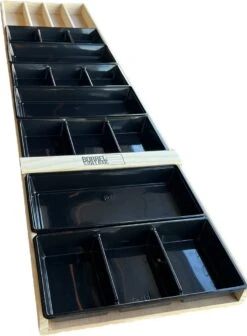 Sjoelbak - Borrelsjoelbak - Hapjesplank - Borrelplank - Mini Sjoelbak 120 Cm Met Zwarte Bakjes - Kleine Sjoelbakken -Keuken Accessoires Verkoop 882x1200