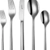 Sola Bestekset Montreux - Modern - 12 Persoons - 100 Delig - Zilverwit Edelstaal 18/10 - RVS - Zilver -Keuken Accessoires Verkoop 894x1200