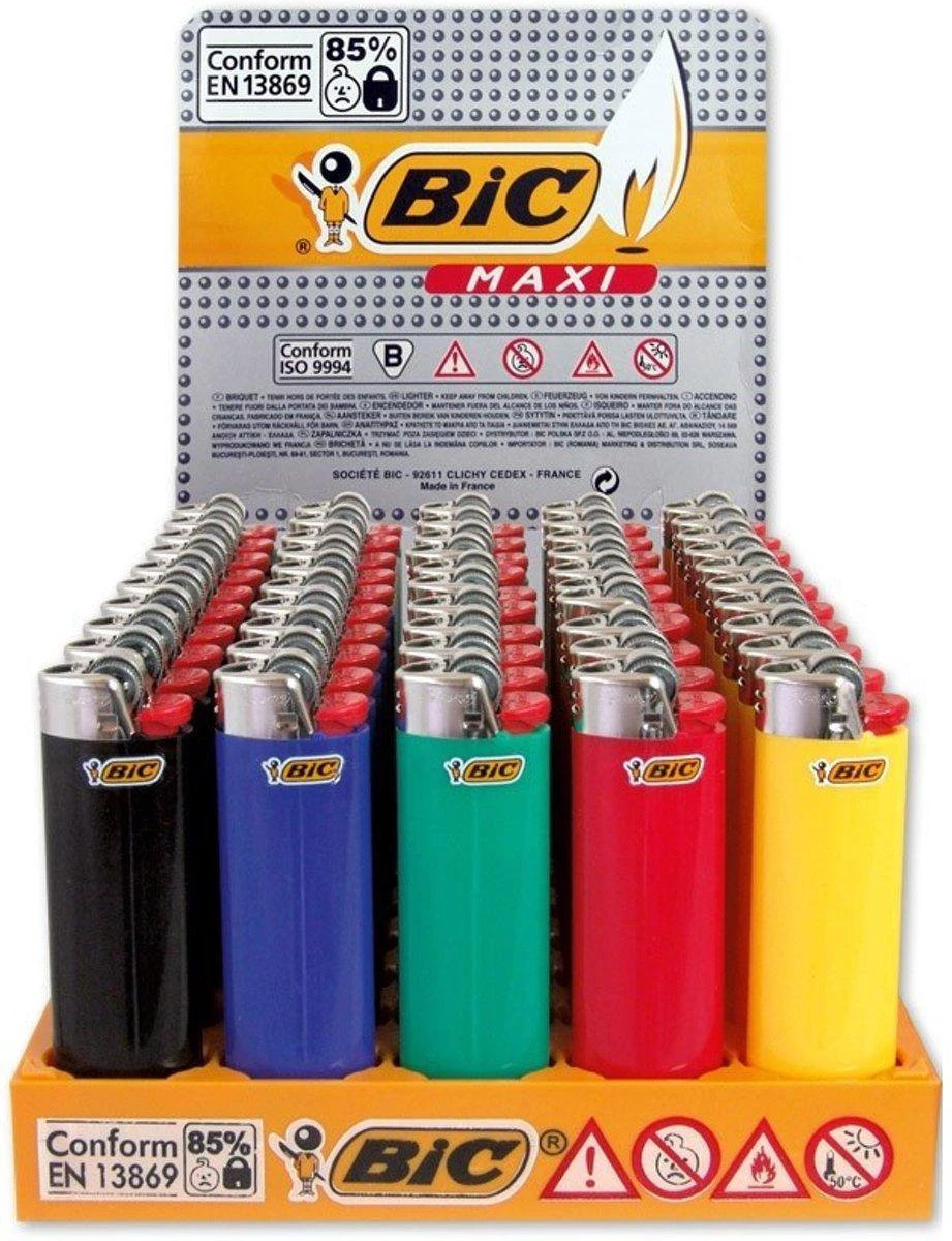 BIC Lighter Aansteker Maxi J26 Display(50stuks) Gratis Verzending 4 BIC Lighter Aansteker Maxi J26 Display(50stuks) Gratis Verzending - Afbeelding 2